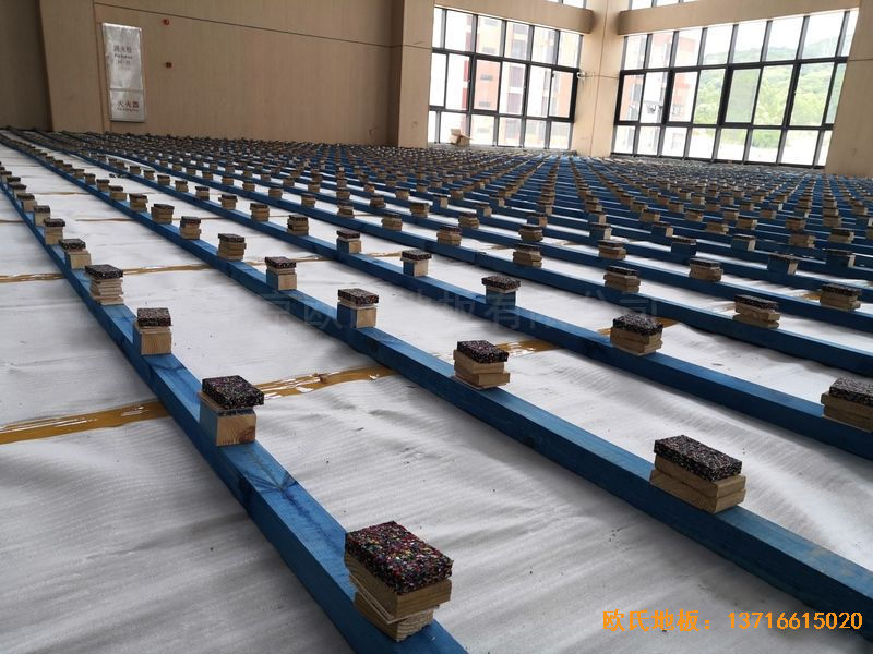 廣州永順大道鐵英中學(xué)運動木地板鋪裝案例