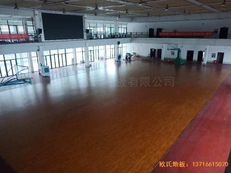 廣西來(lái)賓市較好的中學(xué)體育地板安裝案例