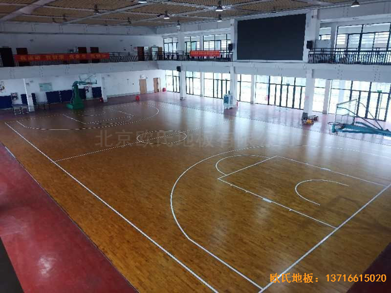 廣西來(lái)賓市較好的中學(xué)體育地板安裝案例