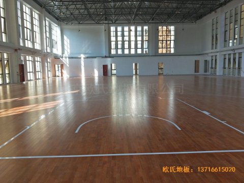 安徽上派學(xué)區(qū)中心學(xué)?；@球館運(yùn)動(dòng)木地
