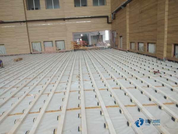 學(xué)校體育場地板施工團隊3